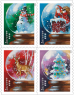 Snow Globes 2023- USPS Forever Stamps（Books）
