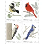 Birds in Winter 2018 - USPS Forever Stamps（Books）