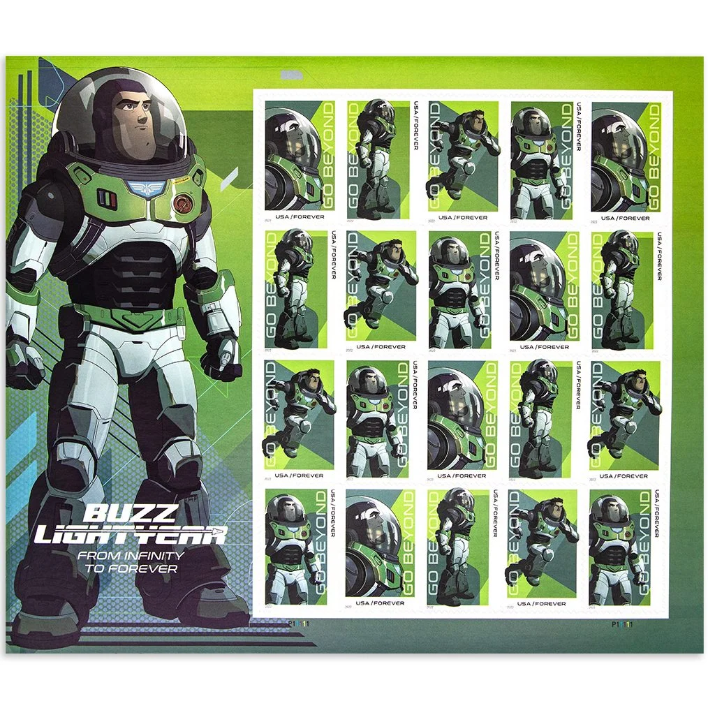 buzz-lightyear-2022-forever-stamps-histamps (2) Buzz Lightyear 2022- USPS Forever Stamps(Sheets) - Image 1