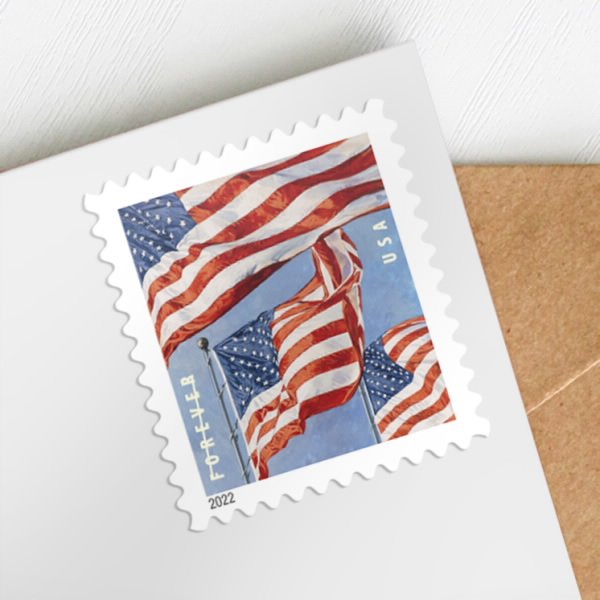flag-2022-booklet-forever-stamps-histamps US Flag 2022- USPS Forever Stamps(Books) - Image 1