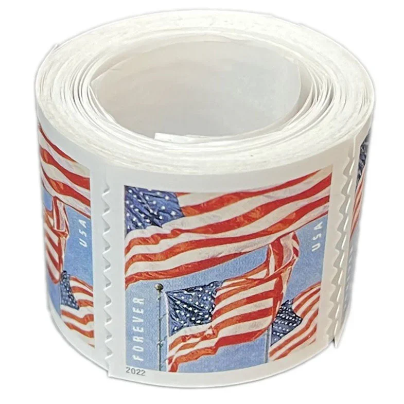 flag-2022-roll-forever-stamps-histamps (2) US Flag 2022- USPS Forever Stamps(Coil) - Image 1