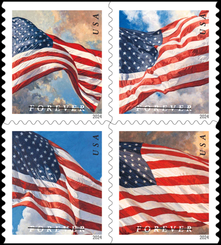 flag-2024-sheet-forever-stamps-histamps (1) US Flag 2024 - USPS Forever Stamps(Sheets) - Image 1