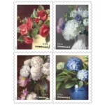 Flowers From The Garden 2017- USPS Forever Stamps（Books）