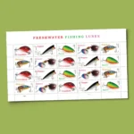 Freshwater Fishing Lures 2025- USPS Forever Stamps（Sheets）