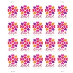 Hearts Blossom 2019-USPS Forever Stamps（Sheets） - Image 2