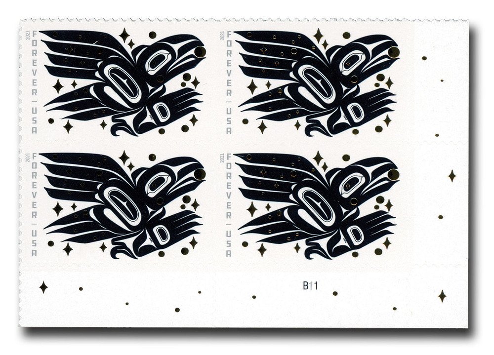 honors-raven-story-2021-forever-stamps-histamps (2) Honors Raven Story 2021- USPS Forever Stamps(Sheets) - Image 1