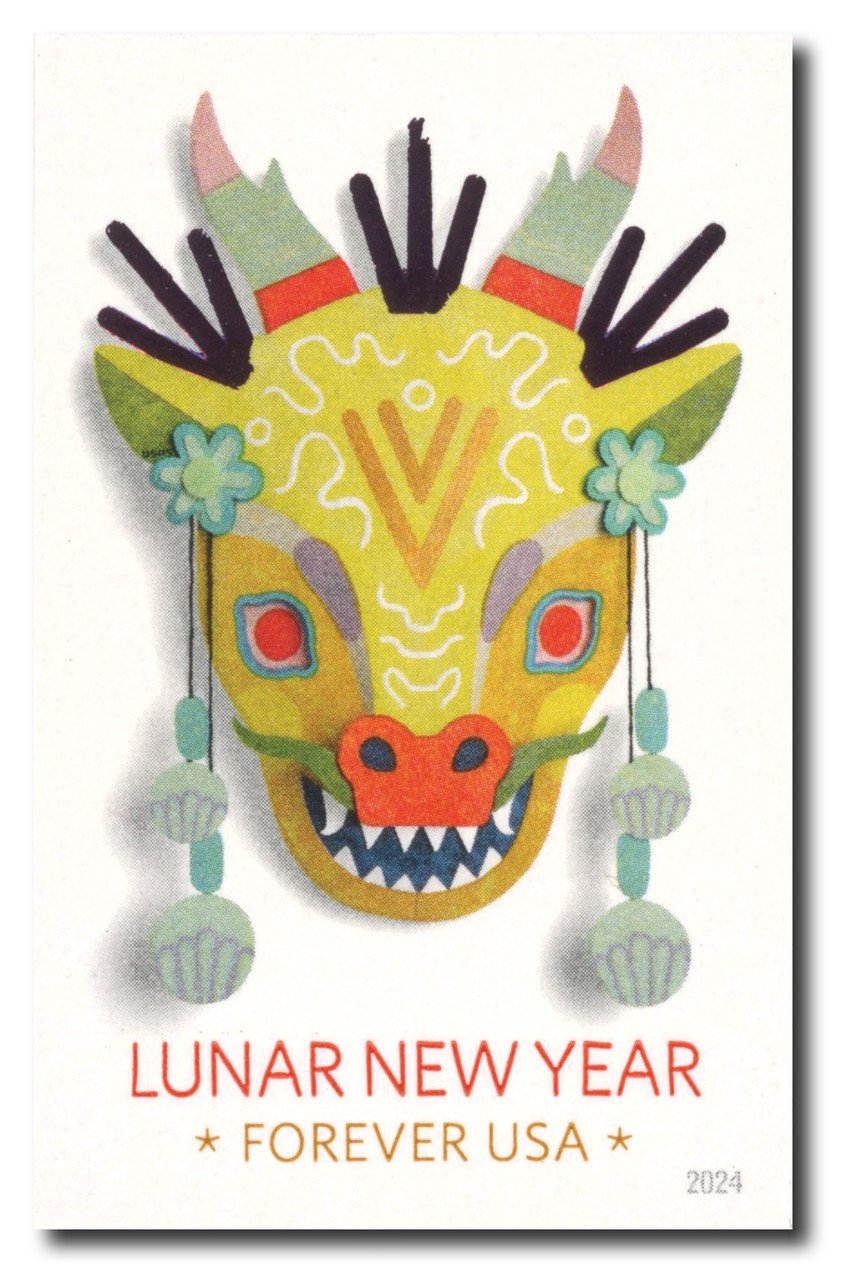 lunar-new-year-of-the-dragon2024-forever-stamps-histamps Lunar New Year of the Dragon2024- USPS Forever Stamps(Sheets) - Image 1