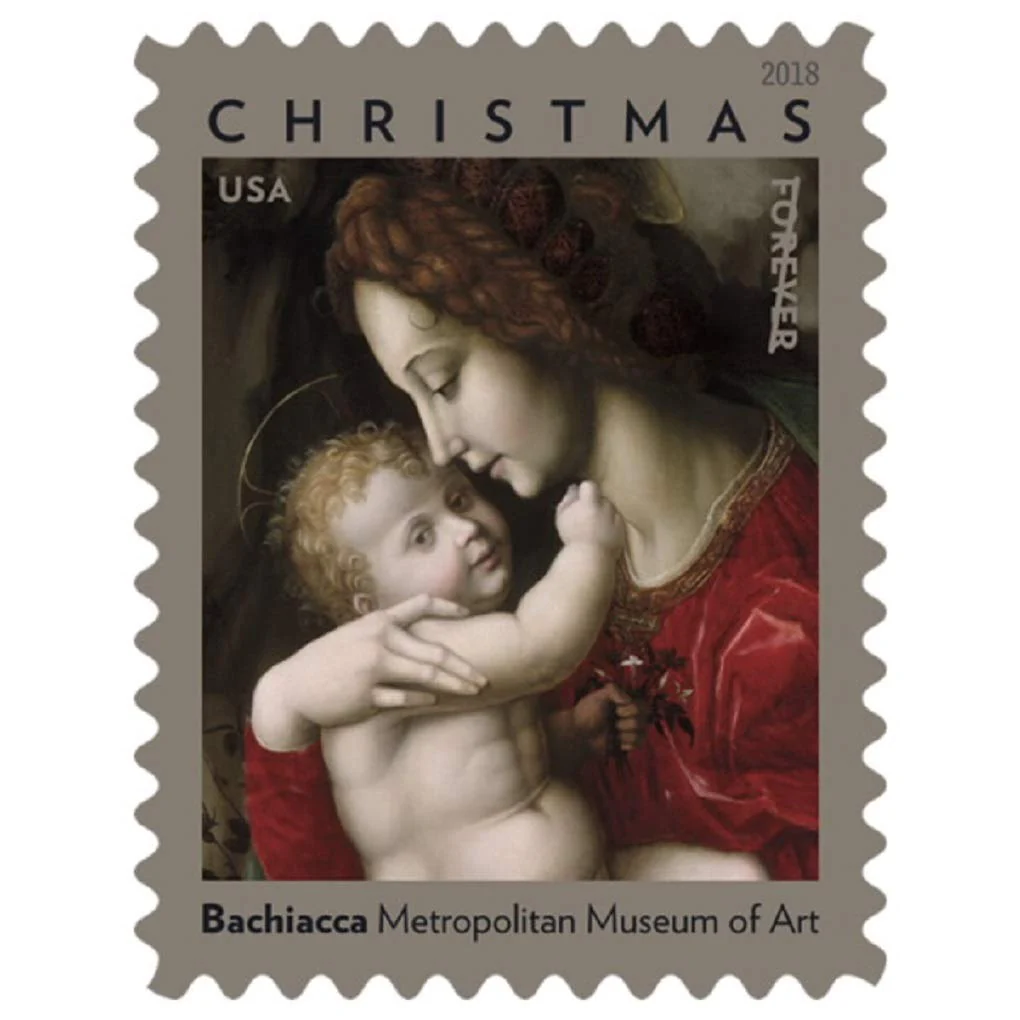 madonna-and-child-2018-forever-stamps-histamps (2) Madonna and Child 2018 - USPS Forever Stamps(Books) - Image 1