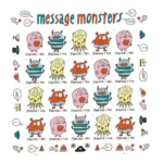 Message Monsters 2021- USPS Forever Stamps（Sheets） - Image 2
