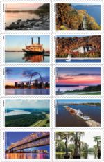 Mighty Mississippi 2022-Priority Mail Postage Stamps（50Pcs） - Image 2