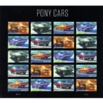 Pony Cars 2022- USPS Forever Stamps（Sheets）