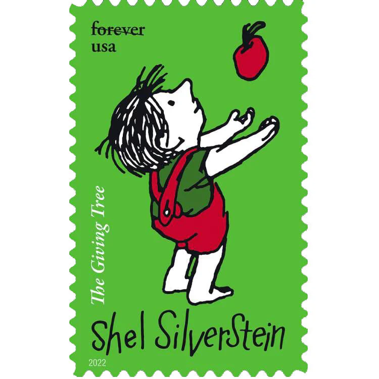 shel-silverstein-2022-forever-stamps-histamps (2) Shel Silverstein 2022- USPS Forever Stamps(Sheets) - Image 1