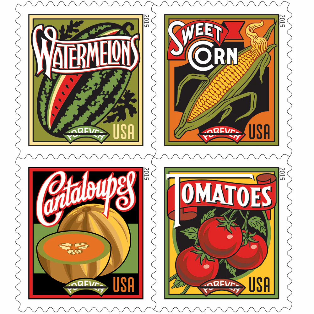 summer-harvest-2015-forever-stamps-histamps (1) Summer Harvest 2015- USPS Forever Stamps(Books) - Image 1
