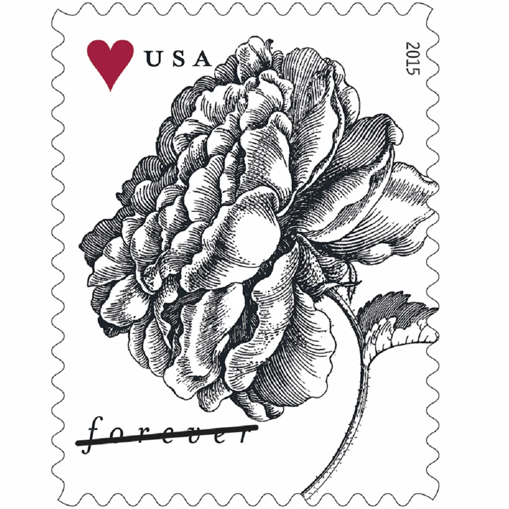 vintage-rose-2015-forever-stamps-histamps (1) Vintage Rose 2015- USPS Forever Stamps(Sheets) - Image 1